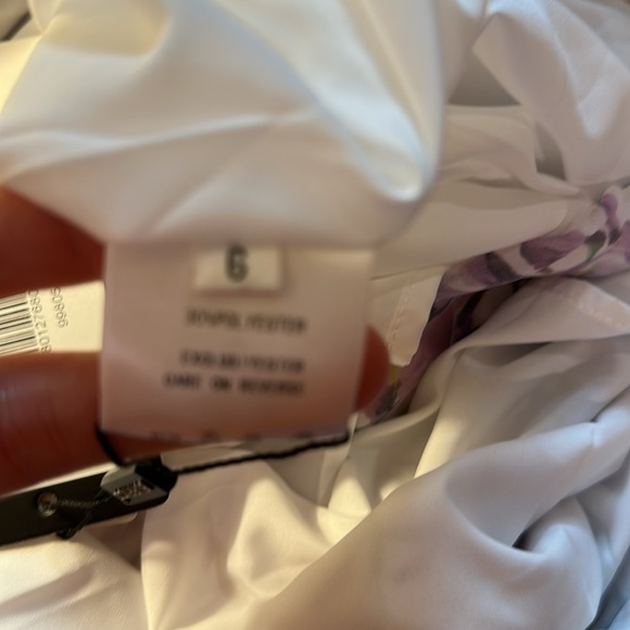 Floral Long Sleeve Maxi Dress & Scarf - Pink and Purple Chiffon - Picture 12 of 14